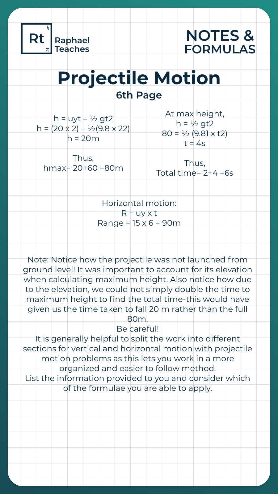 Projectile Motion 6
